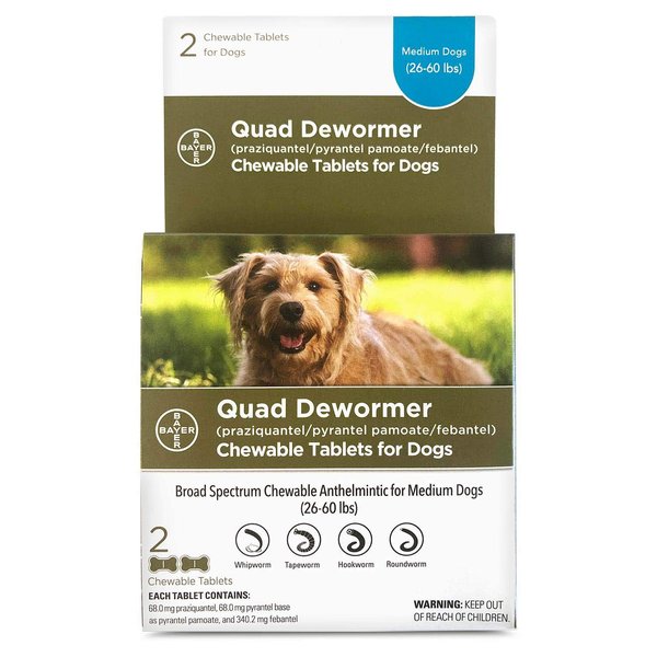 Dog quad dewormer