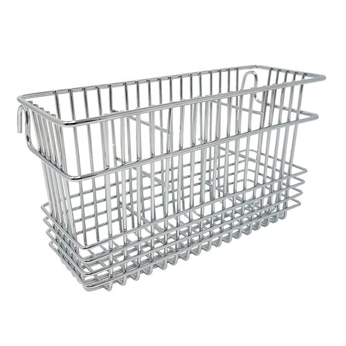 Utensil Drying Rack, 3 Compartments, Chrome