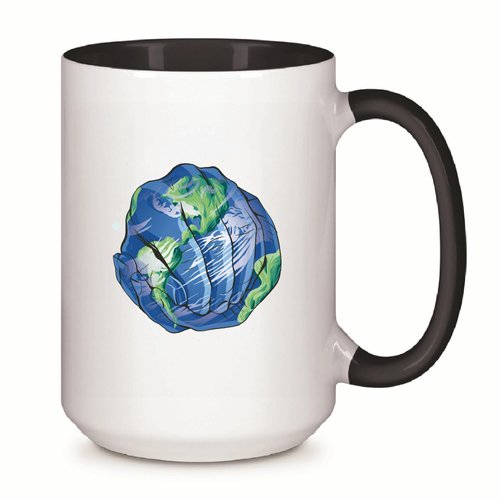 Unique Earth Gift for Nature Lovers Eco Friendly Design Ideas for Men Women and Kids 11oz 15oz Inner Color Accent Mug