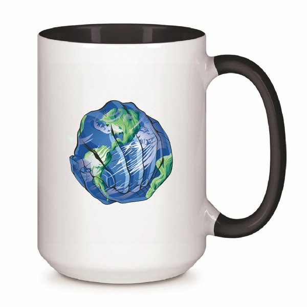 Unique Earth Gift for Nature Lovers Eco Friendly Design Ideas for Men Women and Kids 11oz 15oz Inner Color Accent Mug