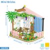 PinkBee Friends Flowers House Building Block Sets, Girls Mini Garden Greenhouse Apartment Micro Friendship Dreamhouse Bricks Kits Christmas Xmas Birthday Gifts for Adults Kids 8-12 6-12 7-9