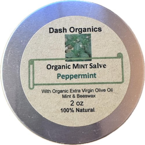 Organic Herbal Salve | Mint Salve Made with Organic Olive Oil | 2oz | Peppermint Scented |