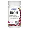YUM-V's Complete Iron Jellies (Gummies) for Adults, Grape Flavor Chewables with Vitamin C; Daily Dietary Supplement for Men and Women, Kosher (60 Count, Single Pack)