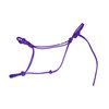 Horse Rope Training Halter - 4 Knot from 1/4" Stiff Polyester Halter Cord - Size Rope Most Trainers Use! (Purple, Standard)