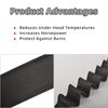 FGJQEFG Black Fiberglass Heat Shield Sleeve Adjustable Hose Heat Spark Plug Wire High Temp (5Feet x 1Inch) for Motorcycle Exhaust Insulation Thermal Wrap Roll Car Brake Line Cable Protection Tape