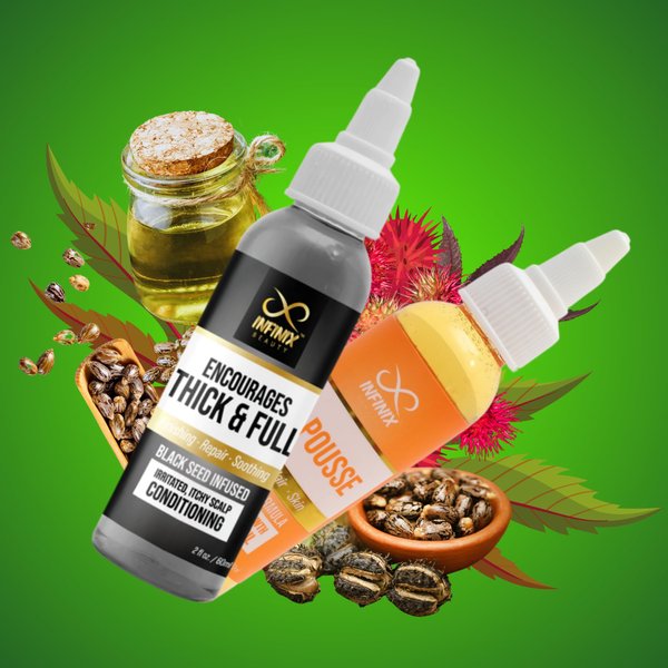 Infinix Scalp & Hair Treatment Pack - Black Seed Oil & Organic Original Formula - Promotes Hair Growth - Prevents Hair Thinning - Promotes Healthy Scalp - Moisturizes the Scalp - Pack of 2
