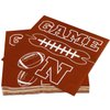 100pcs Football Napkins Disposable Football Paper Luncheon Napkins Set for Football Party Decorations Football Game Day Event Birthday Party Supplies, 4 Designs Football Napkins