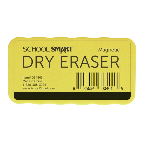 School Smart Magnetic Whiteboard Dry Eraser, 2 x 4 Inches - 084465