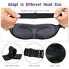 YIVIEW Sleep Mask for Side Sleeper, Block Out Light 100%, Eyelash Extensions Friendly 3D Contoured Sleeping Eye Mask, Soft Breathable Night Blindfold with Adjustable Strap, Lightweight Eye Cover Gray