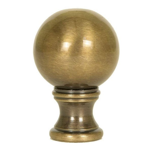 Antique Brass Sphere Finial