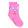 Sesame Street Elmo Unisex-Child, Boys, Girls Multi Pack Crew Socks with Grippers, 6 Pack, Abby Zoe 6 Pk, 2-3T