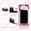 ABONNIE Easy fan lash extensions, Rapid Blooming Volume lash extensions, D Curl cashmere Fan lash extensions, 0.03 Thickness 8-15mm Mixed Length Self Fanning Volume Lashes extension (D-0.03,8-15mm)