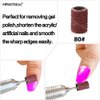 MPNETDEAL 300pcs Sanding Bands Grit #80 for Acrylic Nails for Efile nail drill bits with mandrel