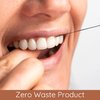 Vegan Biodegradable Activated Charcoal Bamboo Dental Floss. Candelilla Wax & Peppermint. Handmade Refillable Organic Bamboo Dispenser,. Zero Waste Oral Care (Dispenser +2 Refills)