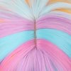 PATTNIUM Rainbow Wig Short Wavy Colorful Wig Pastel Rainbow Wig with Bangs Multicolor Wig for Women Girls Heat Resistant Synthetic Cosplay Costume Wig (Rainbow)