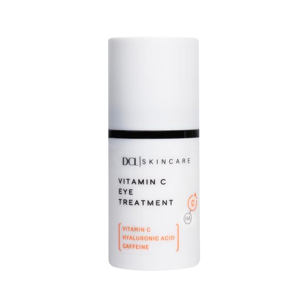 DCL Skincare Vitamin C Eye Treatment boosts collagen and reduces eye puffiness with High Potency Vitamin C, Vitamin B5 and Hyaluronic Acid, 0.5 Fl Oz