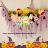 YELIENM Stuffed Animals Net or Hammock with Halloween String Lights, 59 inch Toy Hammock Halloween Gifts for Kids Hanging Stuffed Animal Storage Halloween Room Decor Halloween Lights Indoor