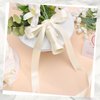 Ivory Satin Ribbon 1 inch 60 Yards Double Faced Cream Ribbon for Crafts Hair Bows Gift Wrapping Wedding Invitation Decorations