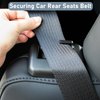 FOWSRHRG Tesla Model Y Accessories, 2PCS Seat Belt Clips-Seats Belt Guide Holder Anti-Scratch Car Rear Seat Belt Adjuster for Adults Compatible with Tesla Model Y 2023 2022 2021