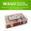 WAGO 221 Series 90pc Lever Nuts | Includes (25x 221-2401), (25x 221-412), (25x 221-413), (15x 221-415) | Compact Splicing Wire Connectors Assortment Pack | 221 Series Assortment with Case