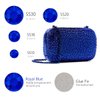 qiipii 400pcs SS30 Royal Blue Nail Rhinestones Bulk Crystal Sapphire Nail Art 6mm Nail Charms Flatback K9 Glass Gems Beads Stones Diamonds Glue Fix for Eye Makeup Nail Jewels Crafts Clothes Shoes DIY