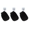Exfoliating Body Scrub Gloves (3 Pcs) Exfoliating Mitt, Dead Skin Remover For Body, Korean Exfoliating Mitt, Body Scrubbers Black 15x22x0.5 cm