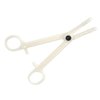 Piercing Clamps Disposable,10pcs Disposable Piercing Forceps Clamp Slotted Navel Forceps Piercing Pliers Piercing Tool Supply