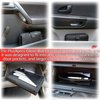 Glove Box Compartment Organizer - Car Document Holder - Owner Manual Case Pouch - Vehicle Storage Wallet for Registration & Insurance Card - Premium Auto Paperwork Holder - Log Book included - Black