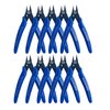 Small Wire Cutters 10 Pack- KAIHAOWIN 170 Wire Flush Cutters Wire Clippers Nippers Clean Cut Pliers Side Cutter Diagonal Cutting Pliers for Electronic Floral Heating Wire Model Sprue Soft Copper, Blue