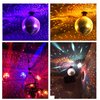 Mirror Disco Ball 8 Inch Hanging Disco Ball for Party Wedding Holiday Home Decoration, Silver
