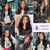 Bundles with Closure Human Hair Body Wave 12 14 16+10 Inch 100% Unprocessed Brazilian Virgin Human Hair 3 Bundles with Closure Human Hair Extensions with 4x4 Free Part Lace Closure Natural Black