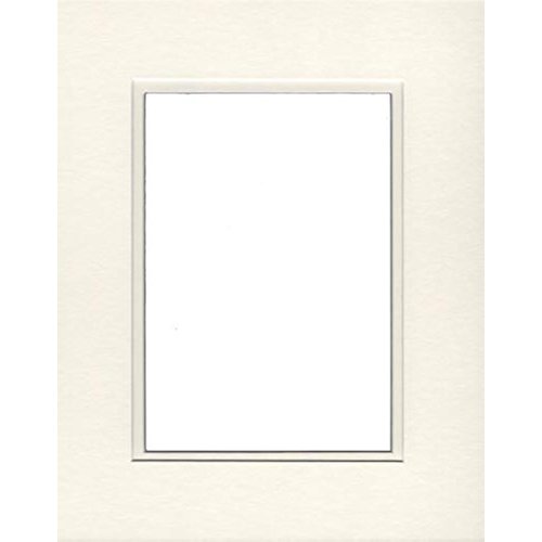 16x20 Double Acid Free White Core Picture Mats Cut for 11x14 Pictures in Cream and Cream