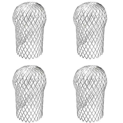 Sankoly 4 Pack Downspouts Gutter Guard Aluminum Filter Strainer Expandable Gutter Downspout Guards Gutter Downspout Protectors for Preventing Blockage from Leaves, Debris