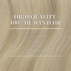 GOO GOO Clip in Hair Extensions Real Human Hair, 20inch 120g 7Pcs, 17A/60A Ash Blonde Highlighted Platinum Blonde, Remy Human Hair Extensions Clip ins for Women, Natural Human Hair