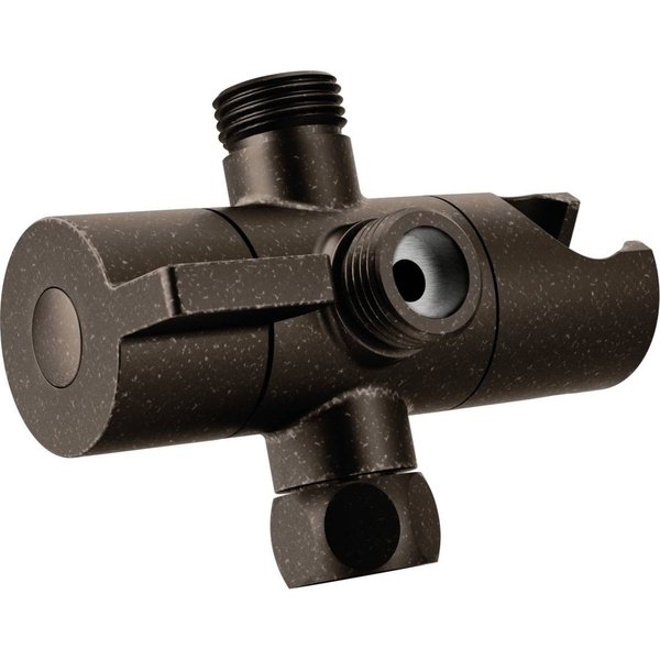 Moen CL707ORB Pivoting Shower Arm Diverter with Hand Shower Cradle, Oil Rubbed Bronze