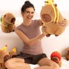 Ditucu Cute Capybara Plush with Bee Backpack Soft Capibara Stuffed Animals Plushies Toys Gifts for Kids Brown 9 inch