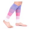 Doc Miller Calf Compression Sleeve Men and Women 20-30 mmHg, Shin Splint Compression Sleeve for Varicose Veins and Maternity 1 Pair ( Pink Violet White, Medium)