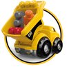 MEGA BLOKS Cat Toddler Blocks Building Toy Set, Lil’ Dump Truck with 7 Pieces and Storage, 1 Figure, Yellow, Ages 1+ Years