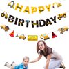 3 Packs Construction Birthday Banner Party Decorations-Construction Themed Party Supplies Dump Car Wedding Party Favors