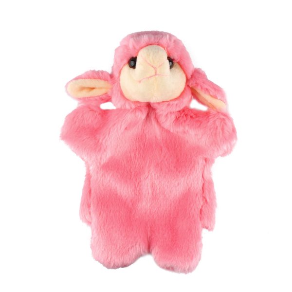 Andux Cute Plush Hand Puppet Soft Stuffed Animal Toy (SO-25 Sheep-Pink)