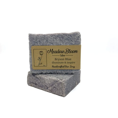 HUNTER CATTLE CO. EST'D 2004 HC Meadow Bloom Tallow Bar Soap - Sea Salt & Patchouli 2 Pack - Made with All Natural 100% Grass Fed Tallow Handmade Soap Bar - Great for Face or Body Soap