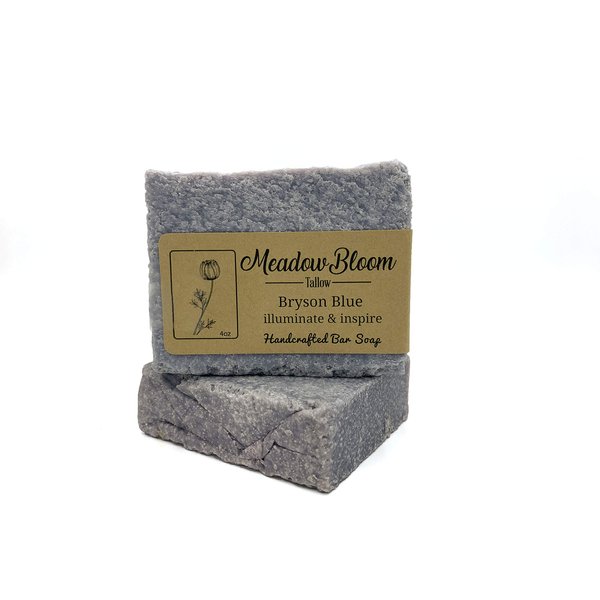 HUNTER CATTLE CO. EST'D 2004 HC Meadow Bloom Tallow Bar Soap - Sea Salt & Patchouli 2 Pack - Made with All Natural 100% Grass Fed Tallow Handmade Soap Bar - Great for Face or Body Soap