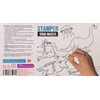 The Purple Cow - Stamper - Dino Maker Stamp Kit for Kids. Paint Stamper for Arts and Crafts. Develop Creativity with 35 Stamps and an Ink pad, for Girls and Boys Ages 6 to 16.