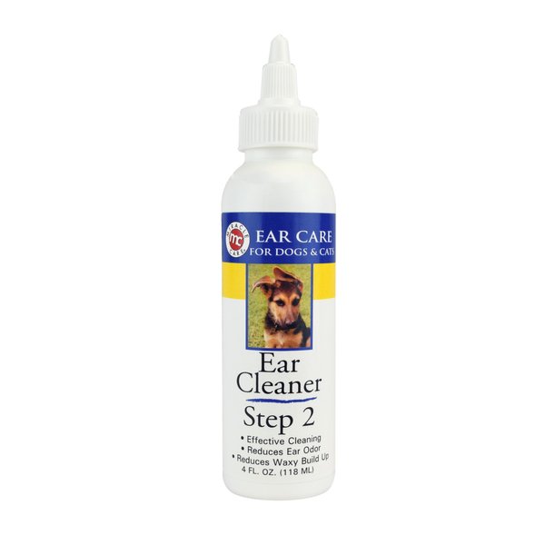 Miracle Care Ear Cleaner for Dogs and Cats, 4 Ounce, Reduces Ear Odor and Waxy Build Up