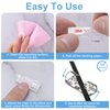 TidyHelper Adhesive Cable Clips Clear (40PCS, M), Upgraded Wire Holders for Wall, Strong Cord Organizer Under Desk, Car, PC, Christmas Light Indoor/Outdoor
