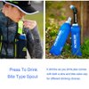 AONIJIE Pack 2 TPU Soft Hydration Water Bottles Collapsible Flask-Use in Hydration Vest for Marathon Running Hiking Cycling (500ml/2x17.1oz)