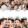 Beard Shaping & Styling Tool With Comb for Perfect line up & Edging For Men's Jaw Cheek/Neck Line, Symmetric/Curve/Step Cut Works with Any Beard Razor Electric Trimmers or Clippers (Clear-1pcs)