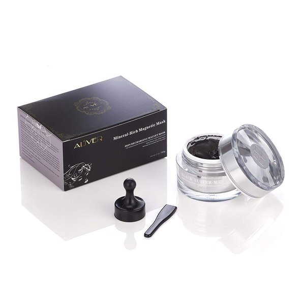 Facial Mask Magnetic Kit, Moisturizing Magnetic Peel Off Face Mask, Anti-Aging Skincare Mineral-Rich Natural Dead Sea Mud Mask Deep Pore Cleaning, for Men and Women(50ml)