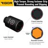RIGOR 11008 36mm Axle Nut Impact Socket | 1/2-Inch Drive, 6 Point, Deep, CR-MO, Metric | Quick-Fit for Hog Ring Anvil | Laser Etched