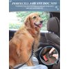 2 Pack Dog Seat Belt Adjustable Dog Car Seatbelts for Vehicle Nylon Pet Safety Seat Belt with Elastic Bungee Buffer Reflective & Durable Car Harness for Dogs